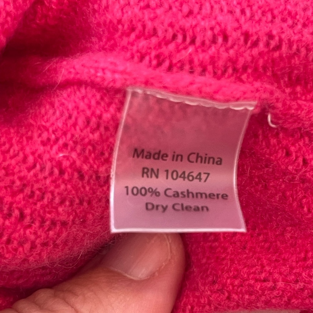 Kinross Fuchsia Cashmere Sweater - Picture 7 of 7